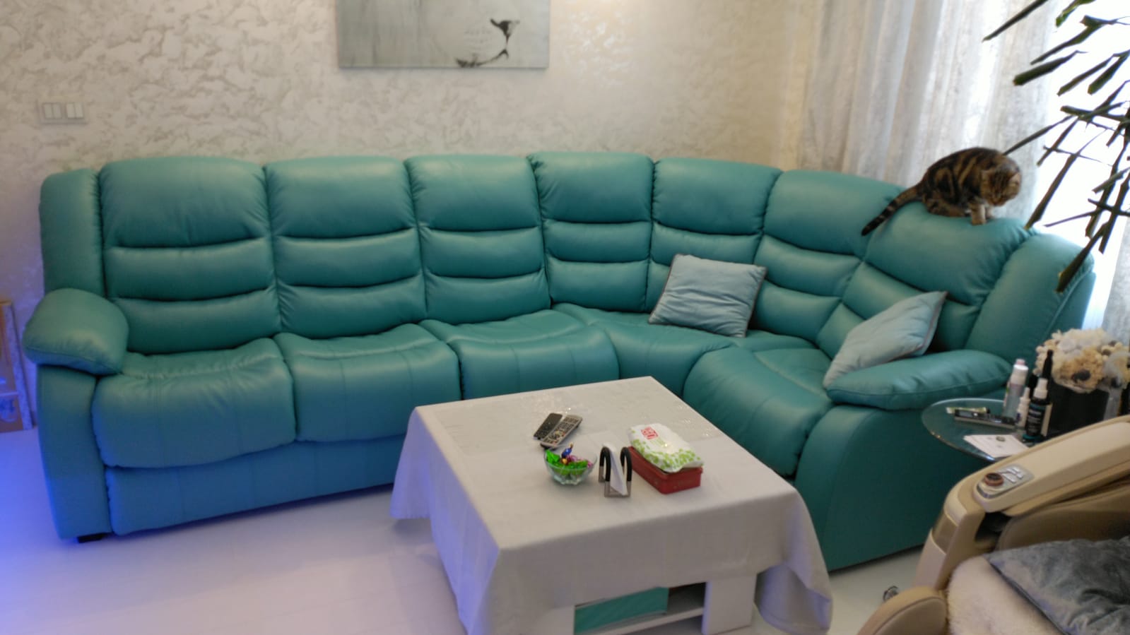 Перетяжка дивана на дому. Варшавская