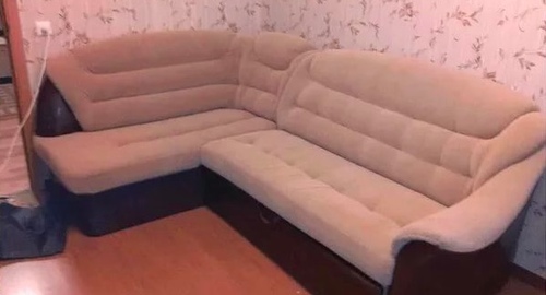 Перетяжка углового дивана. Варшавская